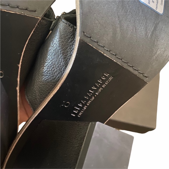 NEW FREDA SALVADOR Black GLIDE Studded MULE sz 10 - Picture 14 of 14